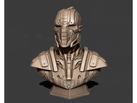 Mortal Kombat Cyrax Bust Ready To Print Modelo de impresión 3D