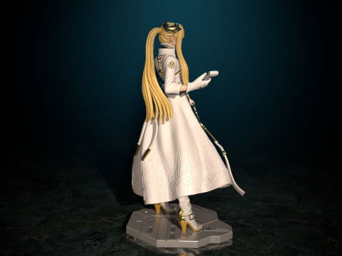 YoRHa Commander White Nier Automata Ready To Print 3Dプリントモデル