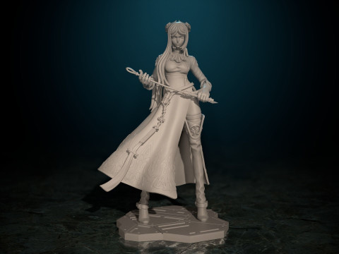 YoRHa Commander White Nier Automata Ready To Print 3Dプリントモデル