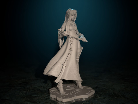 YoRHa Commander White Nier Automata Ready To Print 3Dプリントモデル