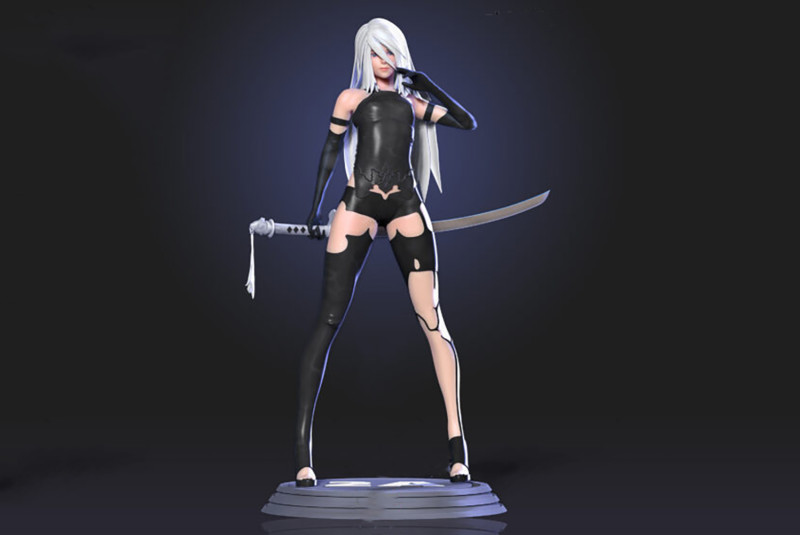 Nier 2A Ready To Print Modelo de impresión 3D .c4d .max .obj .3ds .fbx .stl .blend