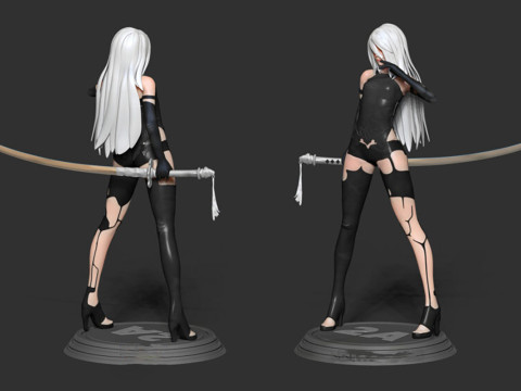 Nier 2A Ready To Print Modelo de impresión 3D