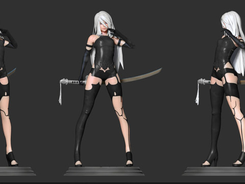 Nier 2A Ready To Print Modelo de impresión 3D