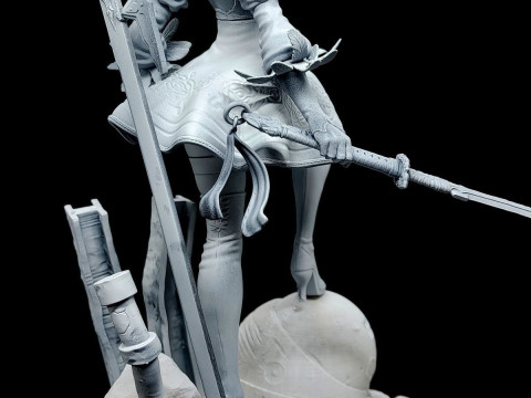 Nier Automata 2B Ready To Print Modelo de Impressão 3D
