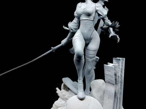 Nier Automata 2B Ready To Print Modelo de Impressão 3D