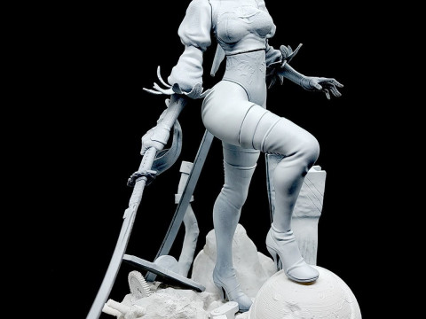 Nier Automata 2B Ready To Print Modelo de Impressão 3D