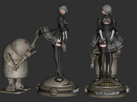 2B Nier Automata Ready To Print Modelo de impresión 3D