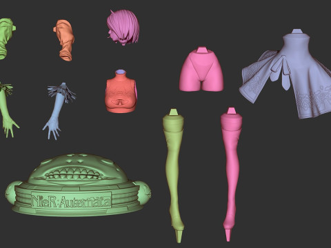 2B Nier Automata Ready To Print 3D Принт Модель