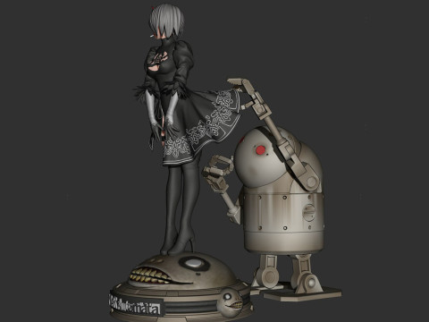 2B Nier Automata Ready To Print 3D Принт Модель