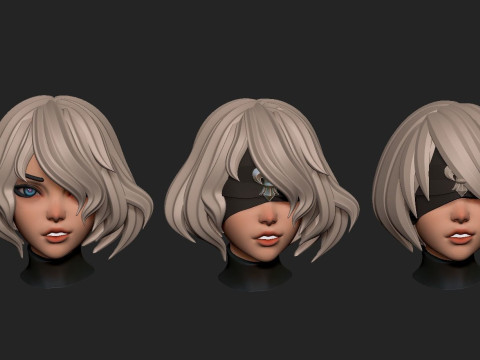 2B Nier space nun Ready To Print 3Dモデル