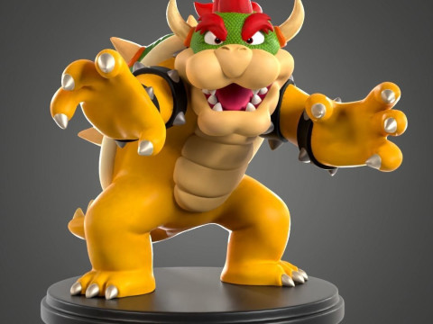 Bowser Ready To Print 3D प्रिंट मॉडल