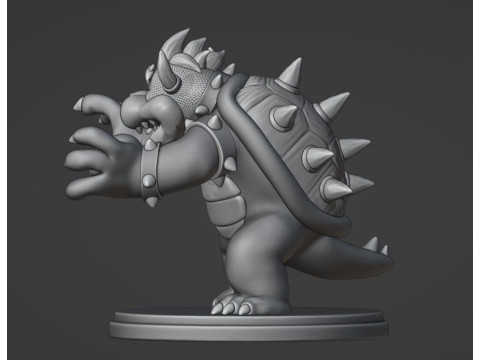 Bowser Ready To Print Model Cetak 3D