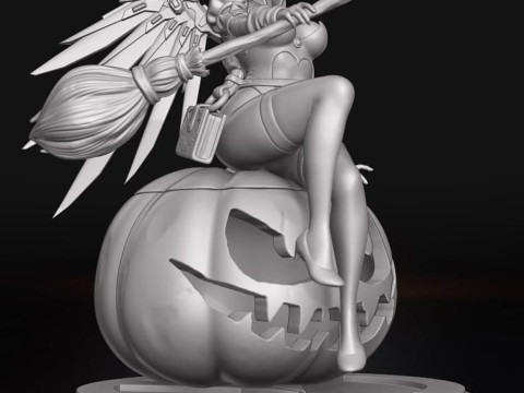 Witch Mercy Overwatch Ready To Print 3D Принт Модель