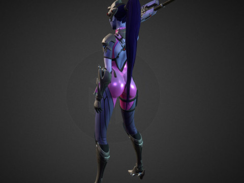 Overwatch Widowmaker - 75mm Scale Ready To Print 3Dプリントモデル