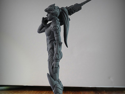 Overwatch Widowmaker - 75mm Scale Ready To Print 3Dプリントモデル