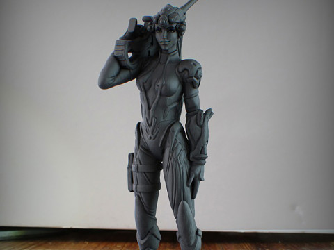 Overwatch Widowmaker - 75mm Scale Ready To Print 3Dプリントモデル