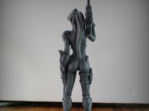 Overwatch Widowmaker - 75mm Scale Ready To Print 3Dプリントモデル