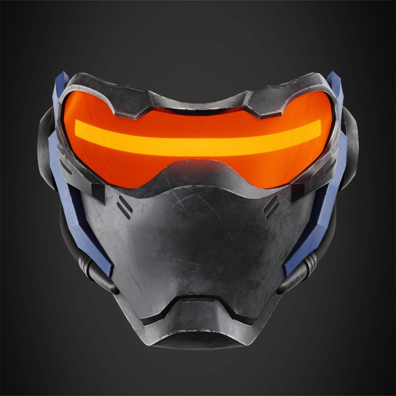 Overwatch Solider 76 Visor Mask Ready To Print 3D Print Model .c4d .max .obj .3ds .fbx .stl .blend
