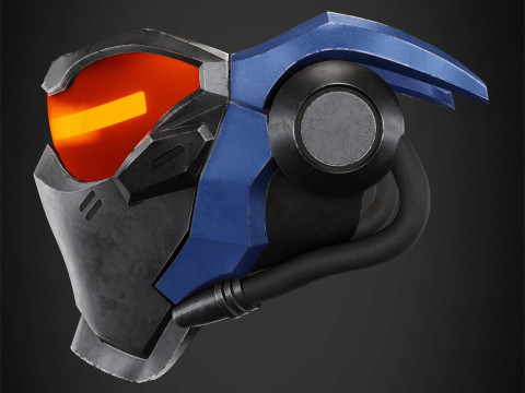 Overwatch Solider 76 Visor Mask Ready To Print 3D Print Model