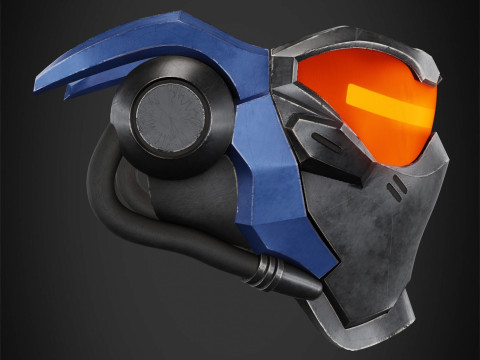 Overwatch Solider 76 Visor Mask Ready To Print 3D Print Model