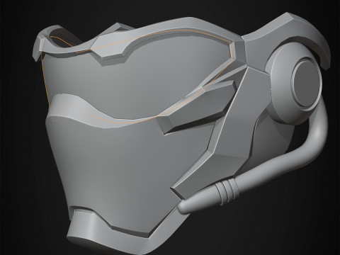 Overwatch Solider 76 Visor Mask Ready To Print 3D Print Model