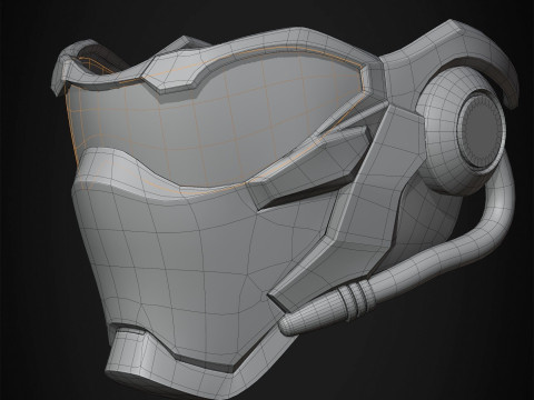 Overwatch Solider 76 Visor Mask Ready To Print 3D Print Model