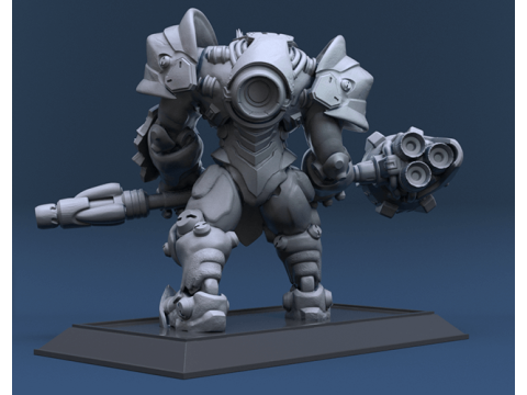 Overwatch Reinhardt Ready To Print 3D Druckmodell