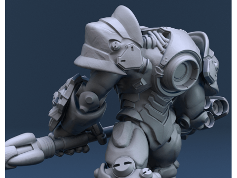 Overwatch Reinhardt Ready To Print 3D Druckmodell