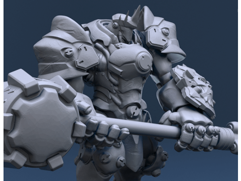 Overwatch Reinhardt Ready To Print 3D Druckmodell