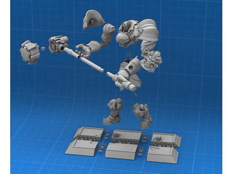Overwatch Reinhardt Ready To Print 3D Druckmodell