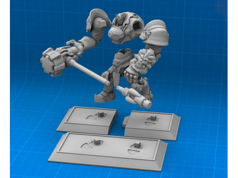Overwatch Reinhardt Ready To Print 3D Druckmodell