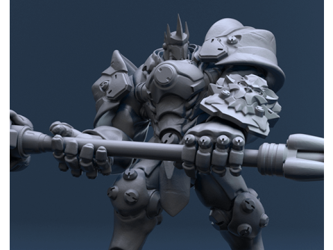 Overwatch Reinhardt Ready To Print 3D Druckmodell