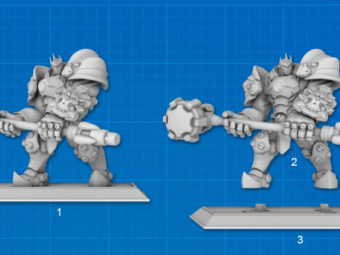 Overwatch Reinhardt Ready To Print 3D Druckmodell