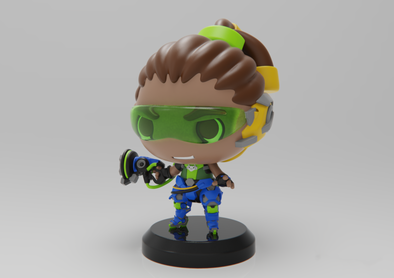 Overwatch lucio Ready To Print 3D 打印模型 .c4d .max .obj .3ds .fbx .stl .blend 