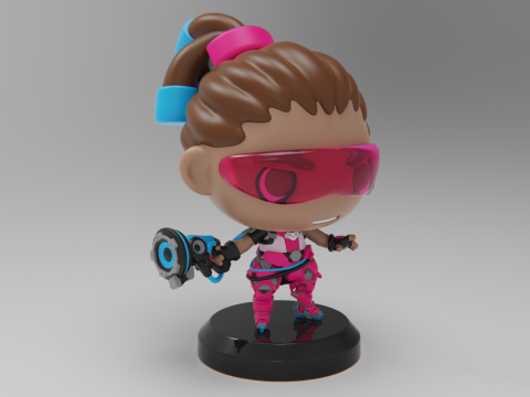 Overwatch lucio Ready To Print 3D 打印模型