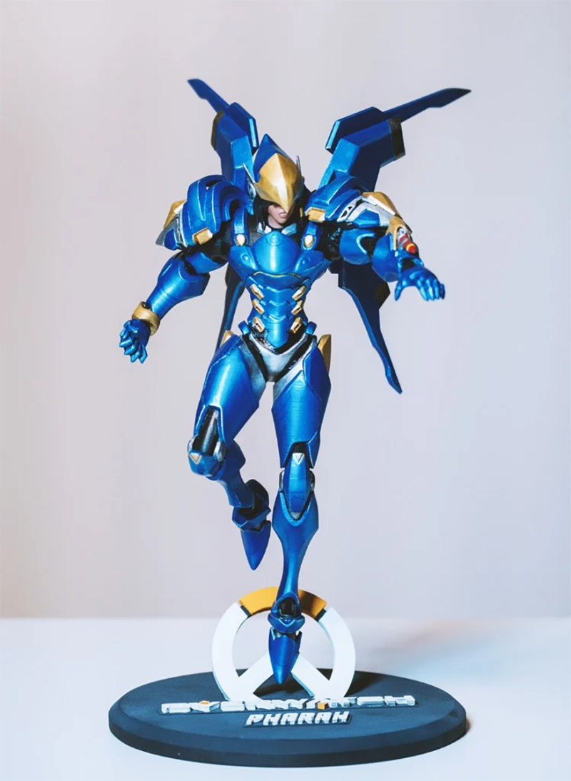 Pharah Overwatch Ready To Print 3Dプリントモデル .c4d .max .obj .3ds .fbx .stl .blend