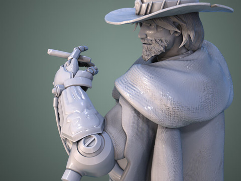 Overwatch McCree Ready To Print 3D Принт Модель