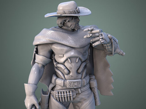 Overwatch McCree Ready To Print 3D Принт Модель
