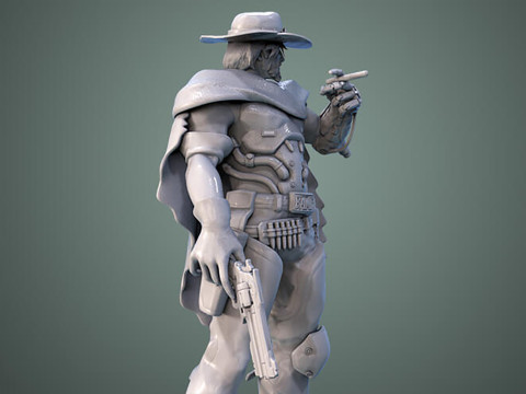 Overwatch McCree Ready To Print 3D Принт Модель