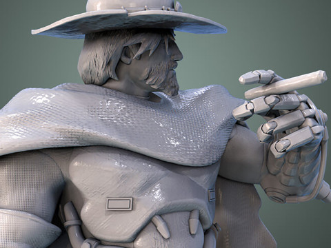 Overwatch McCree Ready To Print 3D Принт Модель