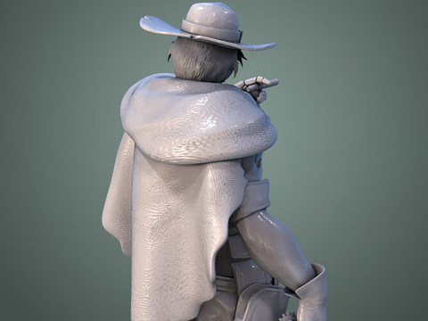 Overwatch McCree Ready To Print 3D Принт Модель