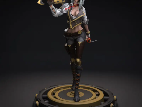 Overwatch Ashe Ready To Print 3D Принт Модель