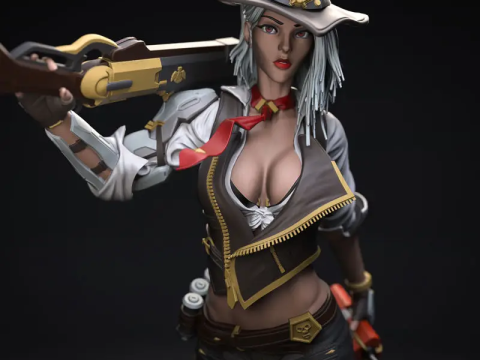 Overwatch Ashe Ready To Print 3D Print Model