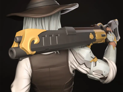 Overwatch Ashe Ready To Print 3D Print Model