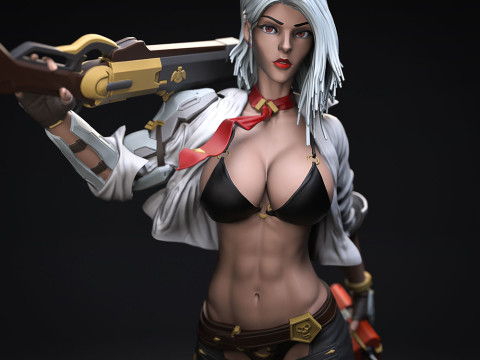 Overwatch Ashe Ready To Print 3D Print Model