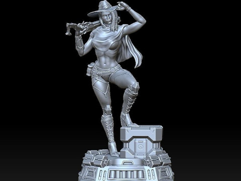 Ashe Overwatch Ready To Print 3D Принт Модель