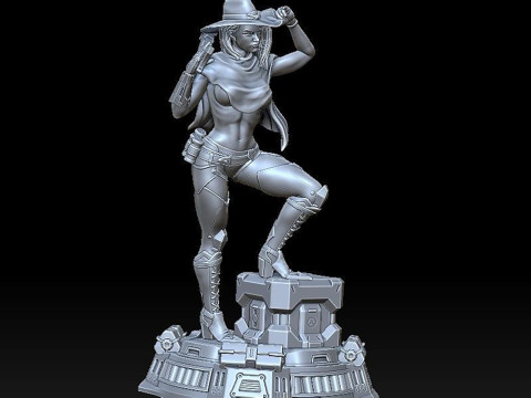 Ashe Overwatch Ready To Print 3D Принт Модель