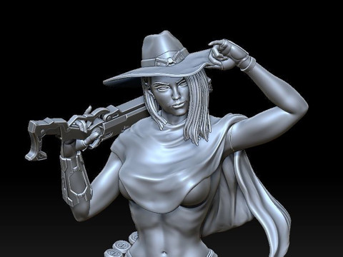 Ashe Overwatch Ready To Print 3D Принт Модель