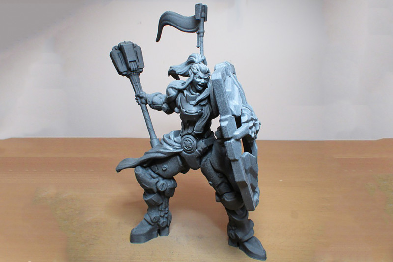 Overwatch Brigitte Ready To Print 3D Print Model .c4d .max .obj .3ds .fbx .stl .blend