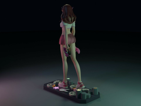 Overwatch DVa Ready To Print Modello di stampa 3D